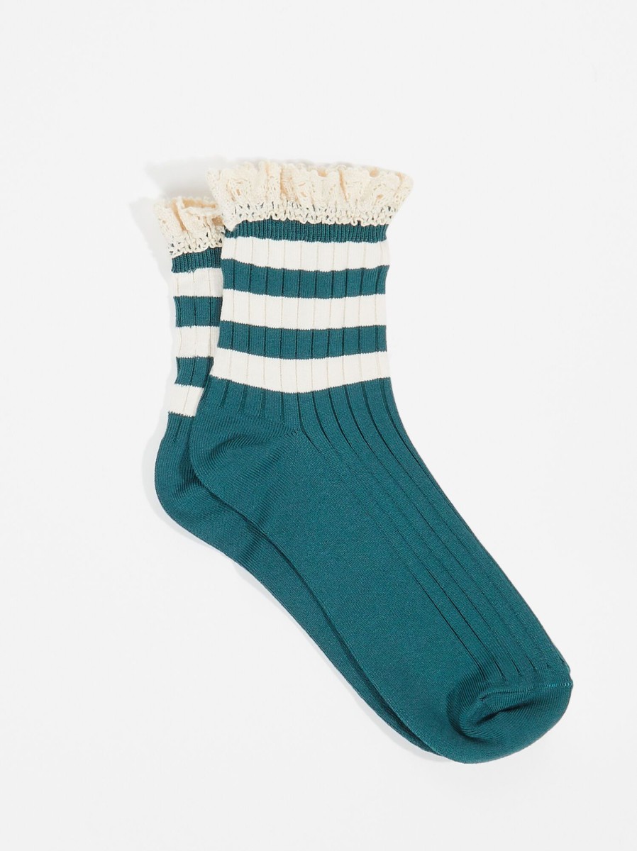 Accessories Revival | Varsity Lace Ankle Socks