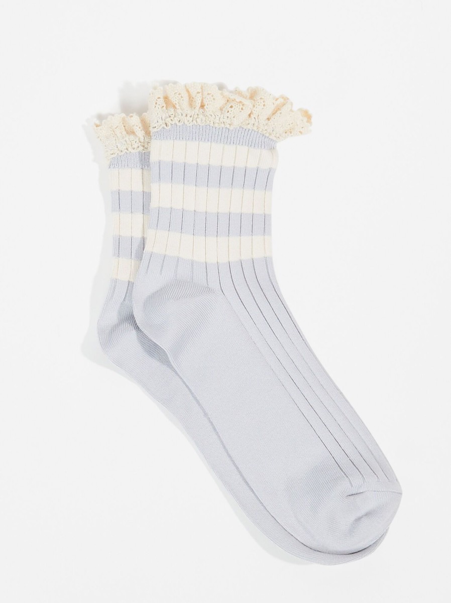 Accessories Revival | Varsity Lace Ankle Socks